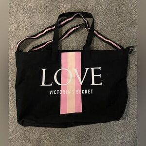 Victoria's Secret Tote Bag | Black and Pink